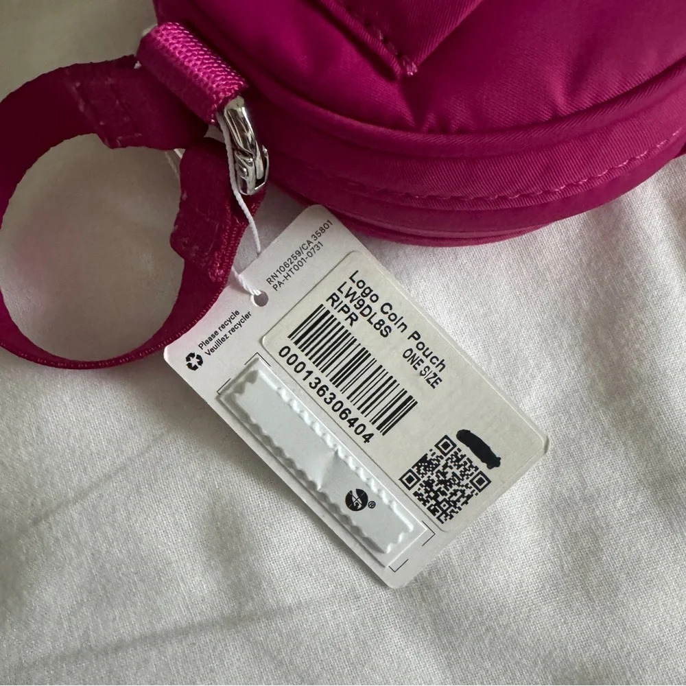 🆕🩷 Lululemon Logo Coin Purse Ripe Raspberry - Picture 4 of 6